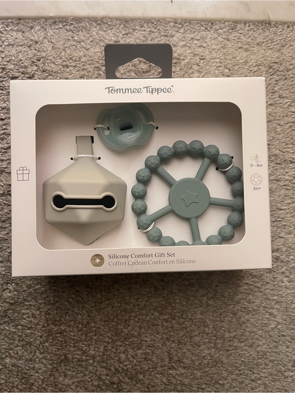 Tommee Tippee Silicone Comfort Gift Set - Sage Green
